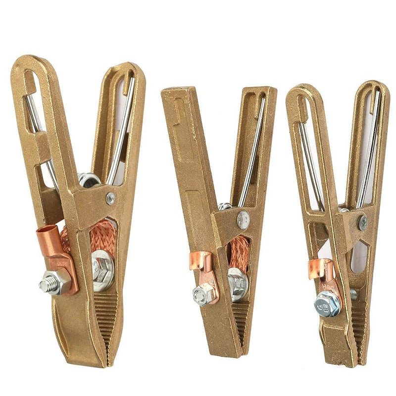 260/300/500A Brass A-shape Ground Welding Earth Clamp Welder Earth Ground Cable Copper Grip Clip Clamp for Welding Machine (260A) - NewNest Australia