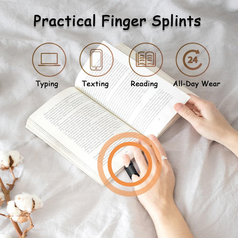 LICQIC Finger Splint, Finger Support - Finger Straightener - Finger Brace Splint for Straighten Broken Bent Finger & Arthritis Pain Relieve, 2 Pcs Pinky Finger Splint 2 Pinky Finger Splint - NewNest Australia