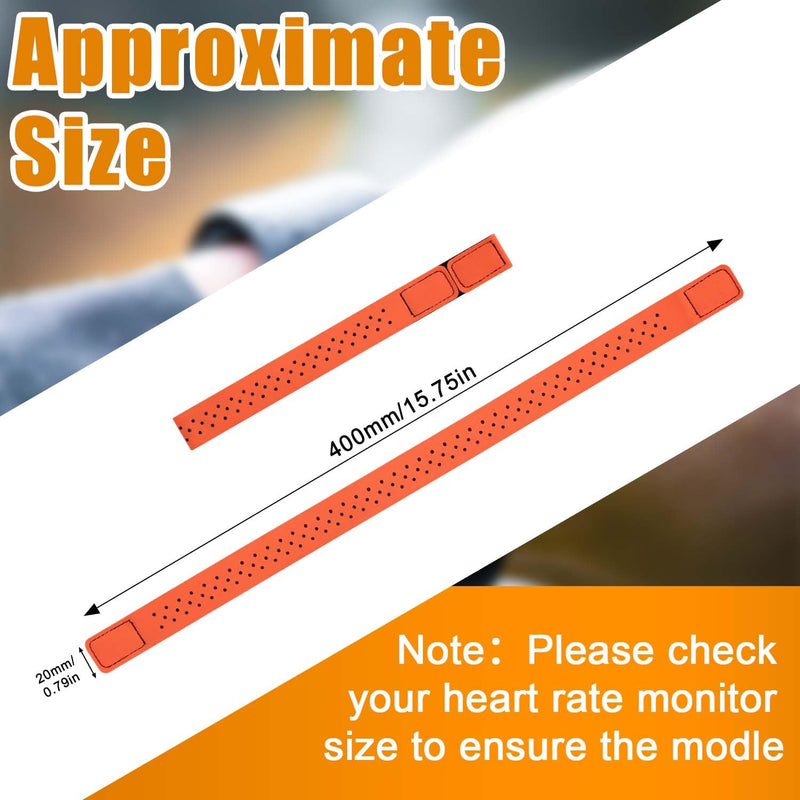 Peutier Replacement Heart Rate Monitor Bands, 2 X 40 Cm, 4 Colors, Soft