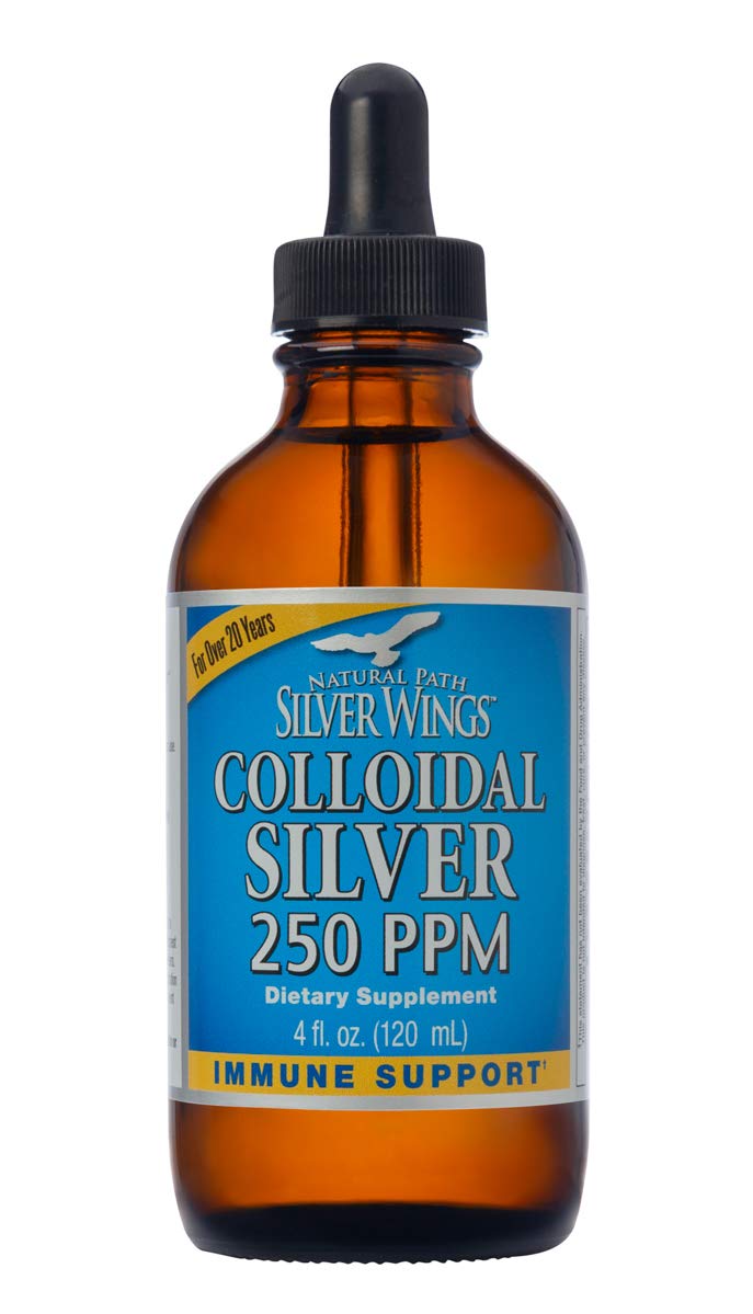 Natural Path Silver Wings Dietary Mineral Supplement, Colloidal Silver, 250 PPM, 4 Fl Oz - NewNest Australia