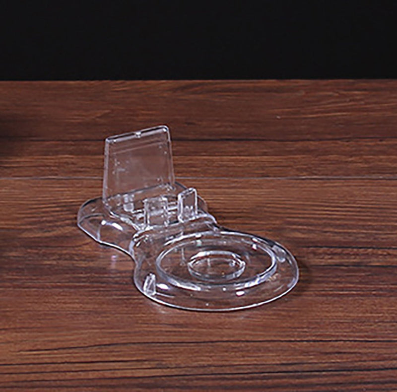 NewNest Australia - Artliving Clear Teacups and Saucer Display Easel Stand Holder,Set of 6 