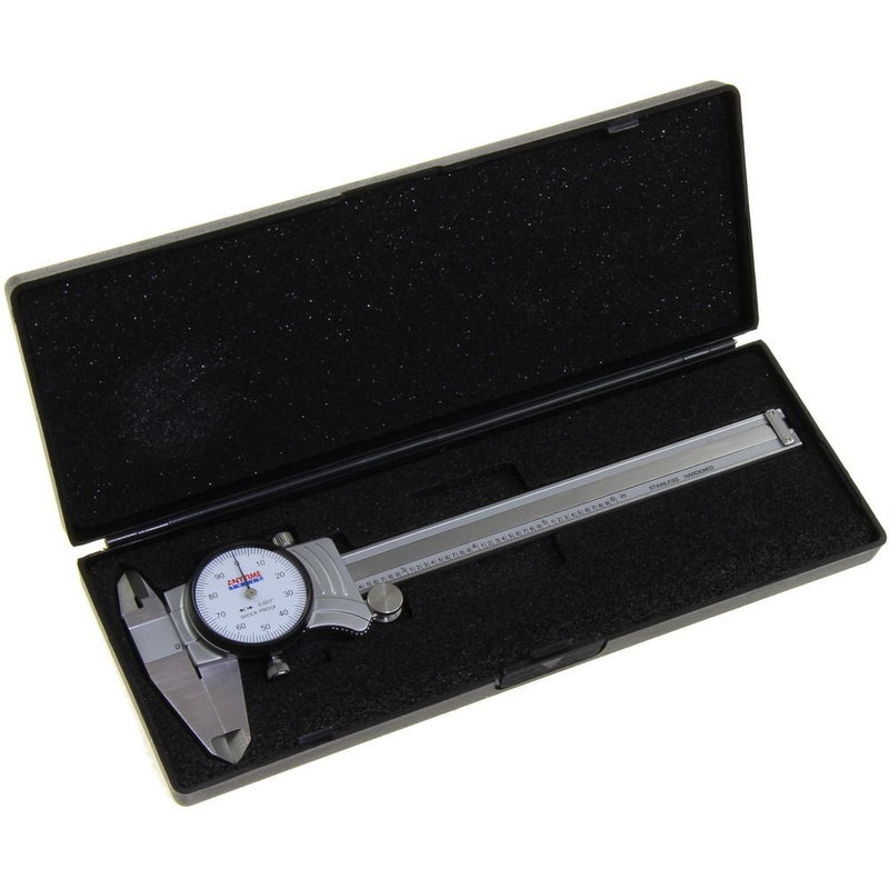 Anytime Tools Premium Dial Caliper 0-6"/0.001" Precision Double Shock Proof Solid Hardened Stainless Steel 6" - NewNest Australia