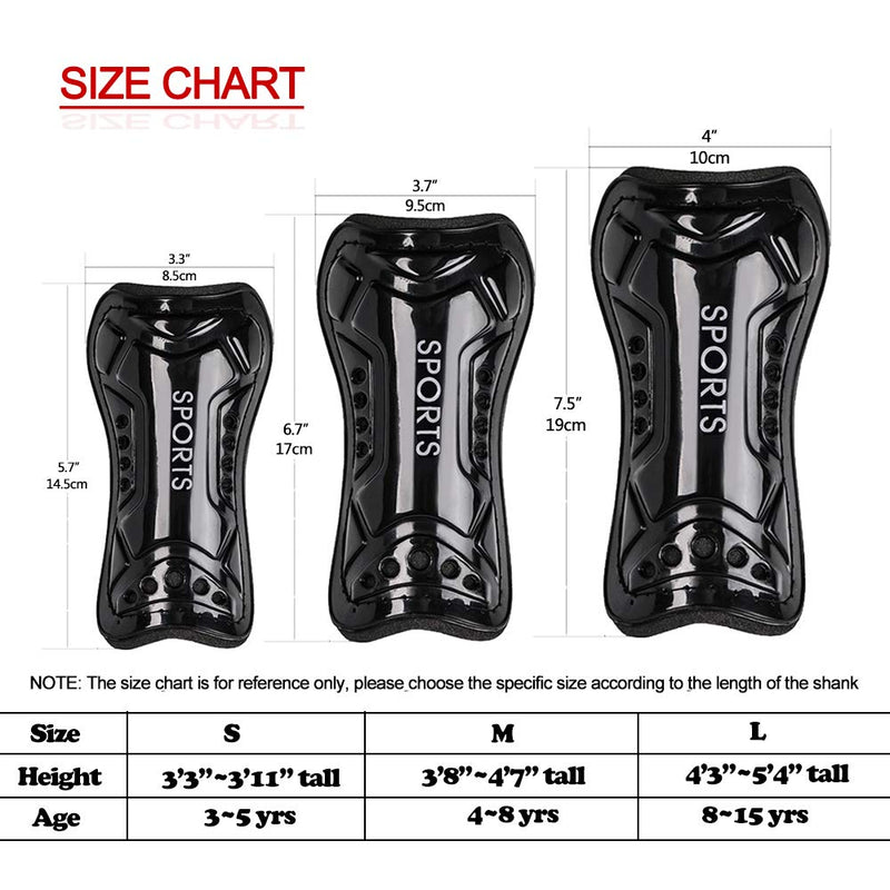 cGy Soccer Shin Guards, Youth Soccer Shin Pads, Breathable and Lightweight Child Calf Protective Gear Soccer Equipment for 3-15 Years Old Boys Girls Toddler Kids Teenagers S 3'3 - 3'10 Tall 2 Pairs + Socks - NewNest Australia