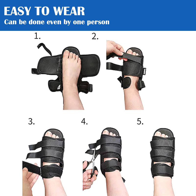 Post Op Recovery Shoe Adjustable Medical Walking Shoe Forefoot Off-Loading Healing Shoe for Post Surgery or Operation Support, Broken Foot, Bunions Broken Big Toe Surgery Flat (L) L - NewNest Australia