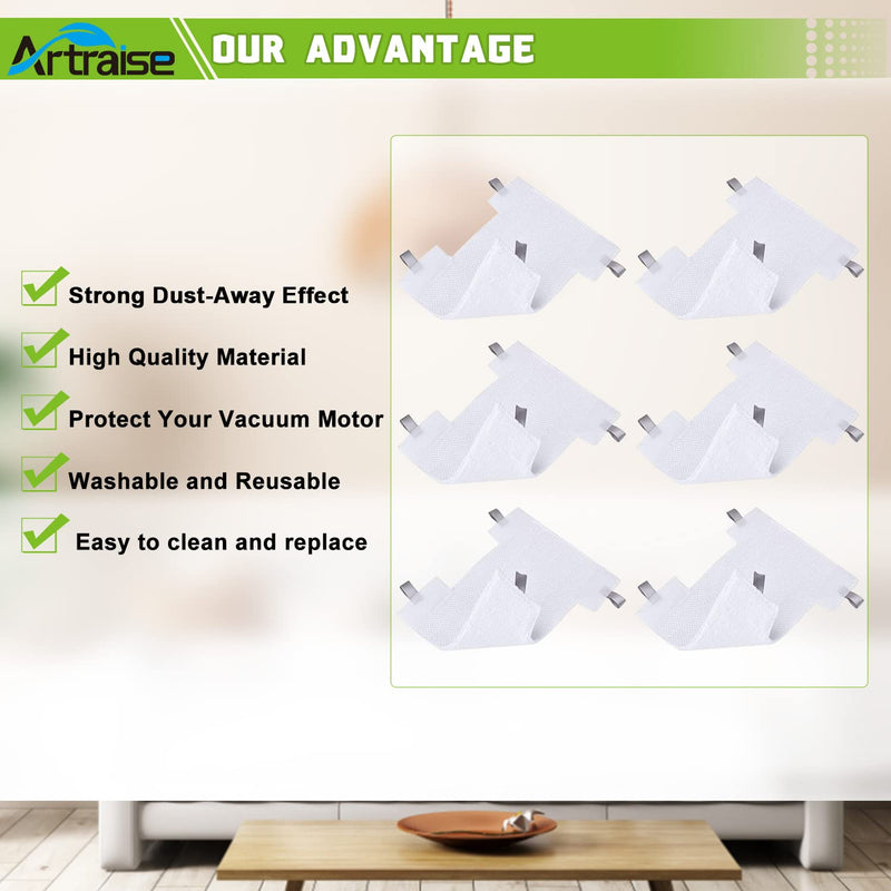 6Pack Dust-Away Micro-fiber Hv300 Series Pads kit for Shark Dust-away, Rotator, Navigator Lift-away Pro Vacuum, Ultra Light Stick Vacuum HV300-6P - NewNest Australia