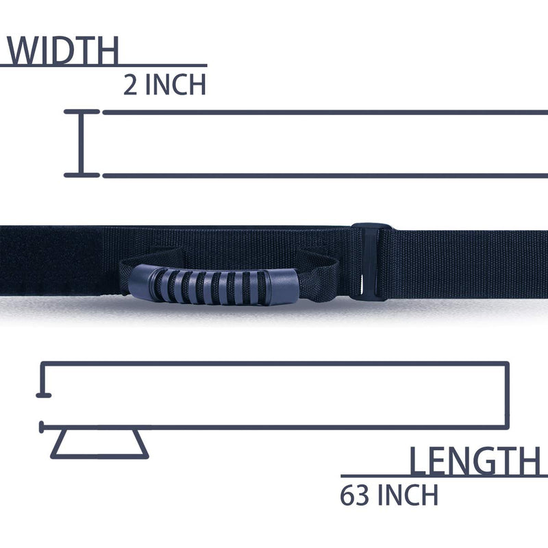Heavy Duty Luggage Lashing Strap Holder for Bulky Item with Handle XL Tie Down Adjustable Strap Cinches Tight for a Secure Hold Max Load for 154 LBs Ideal for Bulky Items Traveling Black - NewNest Australia