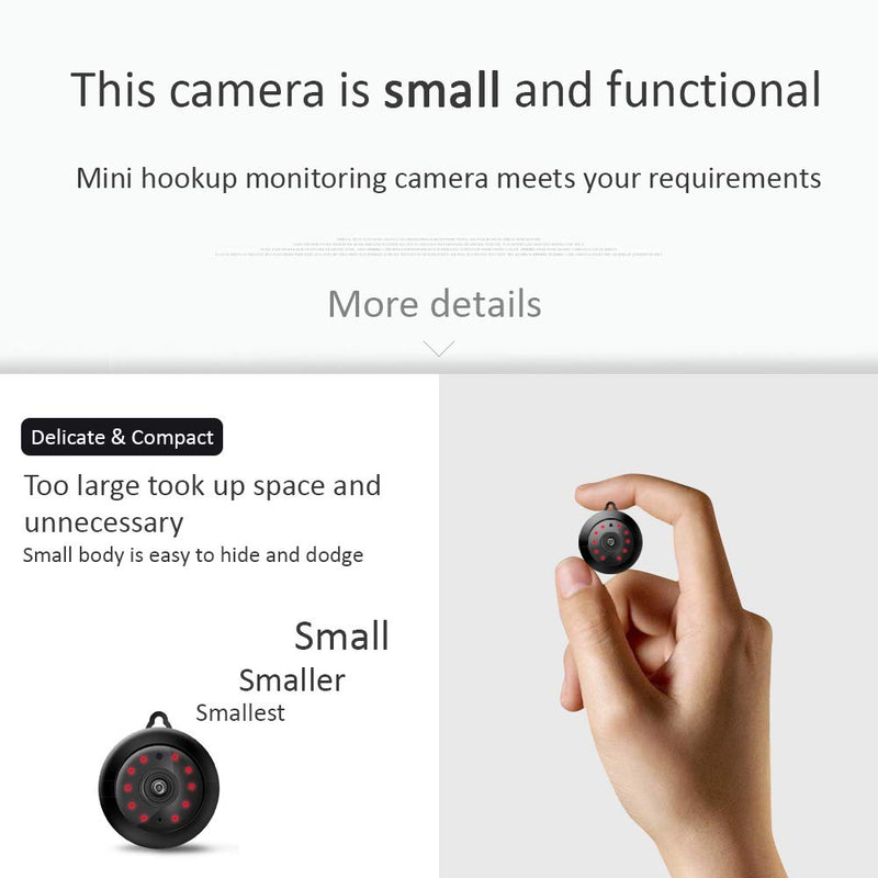 WiFi Wireless Home Security HD Video Camera/Dome Camera/Night Vision/Home IP Camera/Motion Detection/Security Surveillance System/Mini Size, iOS/Android App - Cloud Service Available - NewNest Australia