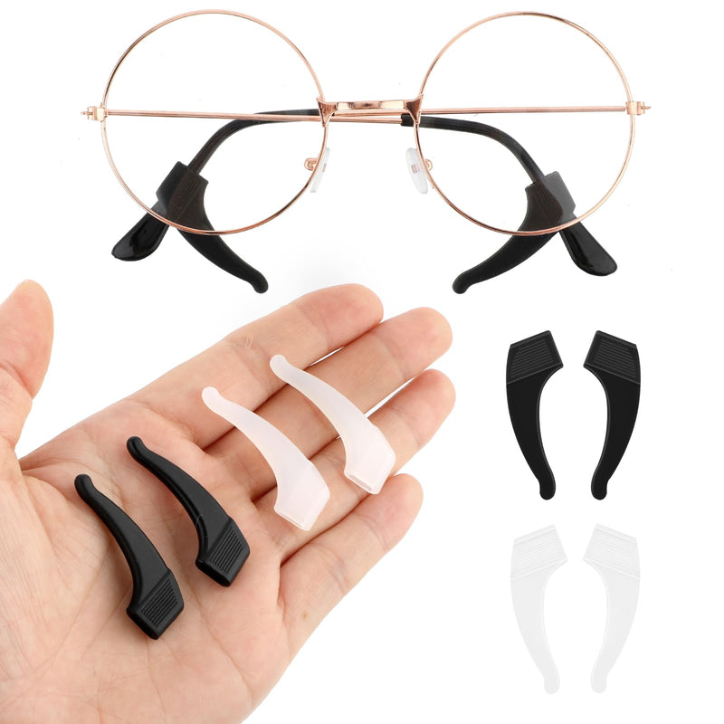 WLLHYF 16 Pairs Silicone Glasses Ear Cushions Non-Slip Ear Hook Holder Glasses Temple Set Soft Sunglasses Holder Comfortable Ear Hooks Glasses Accessories - NewNest Australia