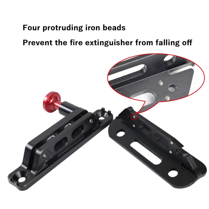 MFC New Universal Adjustable Roll Bar Fire Extinguisher Mount Bottle Holder with 8 Clamps (four sizes) Fit for Jeep Wrangler TJ JK JKU JL UTV Polaris RZR Ranger, Aluminum - NewNest Australia