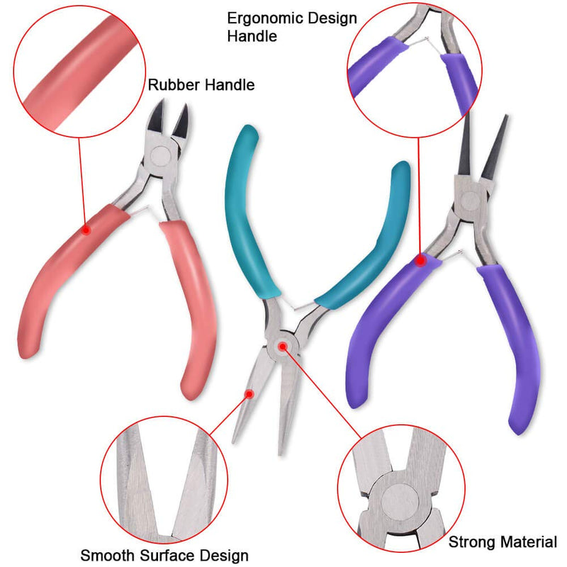 Anezus Jewelry Repair Kit with Jewelry Pliers, Jewelry Making Tools, Beading String and Jewelry Making Supplies for Jewelry Repair, Jewelry Making and Beading - NewNest Australia