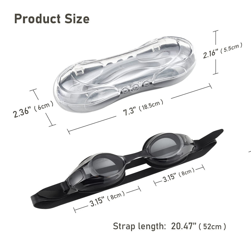 Short Sighted Swim Goggles, Swimming Goggles, Short Sighted Swimming Goggles for Men Women [-2.5] - NewNest Australia