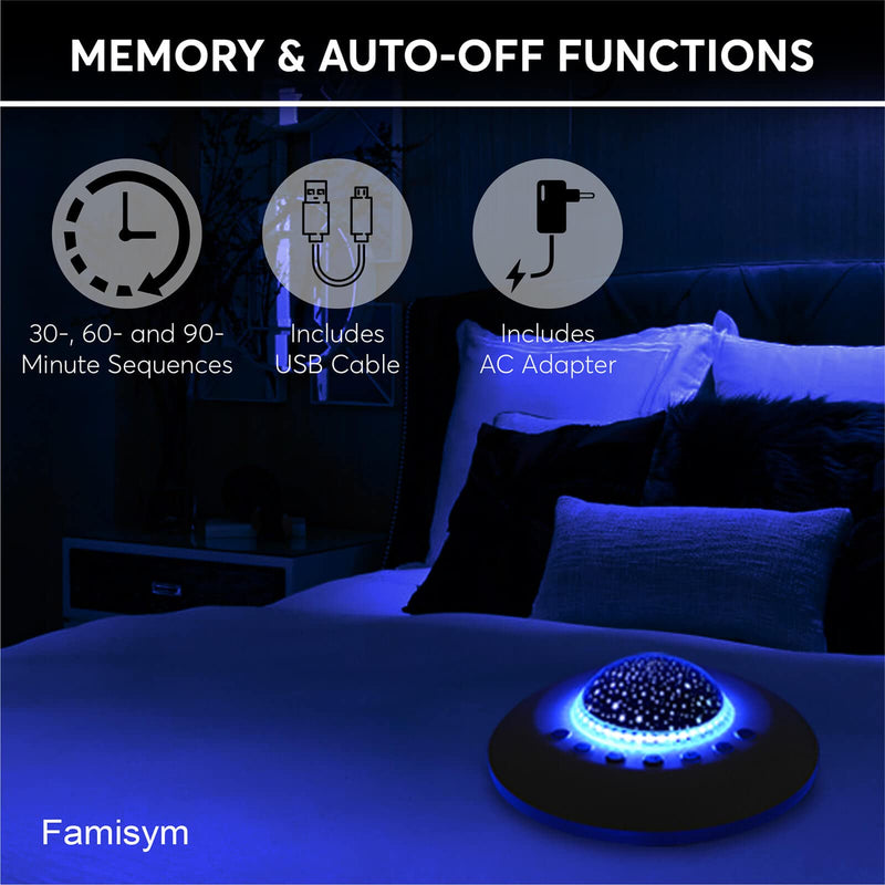 White Noise Machine for Sleeping Baby and Adults  Portable Kids Sound Machine with Night Light/Soothing Starry Ambient Light, 28 Non-looping Sleep Sounds, Adjustable Brightness, Volume - NewNest Australia