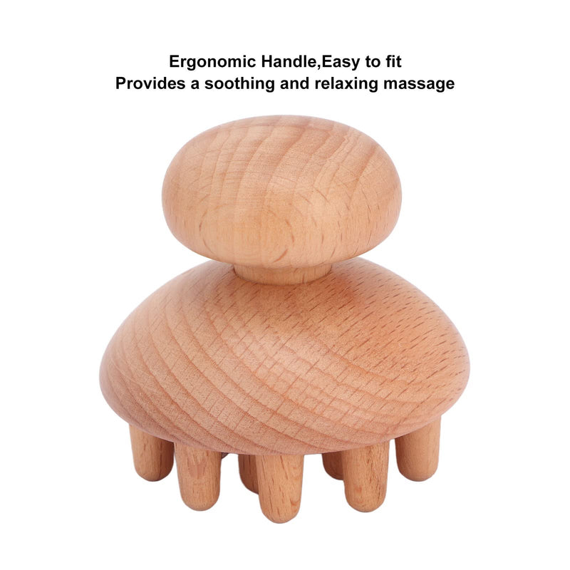 Wooden Mushroom Massager, Wooden Mushroom Shape Massager, Manual Massage Sets And Kits, Manual Wooden Massager, Anti-Cellulite Relief, Muscle Tension For The Overall - NewNest Australia