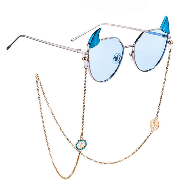Jdesun 20 Pieces Eyeglass Chain Ends,Adjustable Metal Bead Rubber Ends Connectors for Eye Glasses Holder Necklace Chain Gold Bead Rubber Ends - NewNest Australia