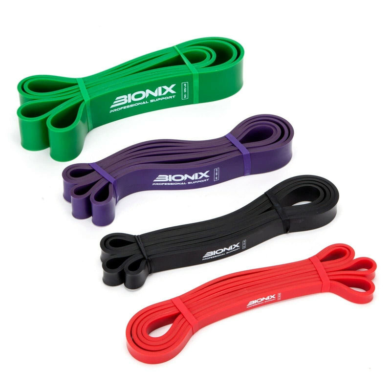 Bionix Pull Up Assistance Bands - Thick, Heavy & Long Latex Exercise Resistance Training Loop Band Set Chin Up Assist, Stretching, Workout, Powerlifting, Yoga Pilates, Legs Glutes Toning - Boost Mobility & Strength For Men and Women Green - NewNest Australia