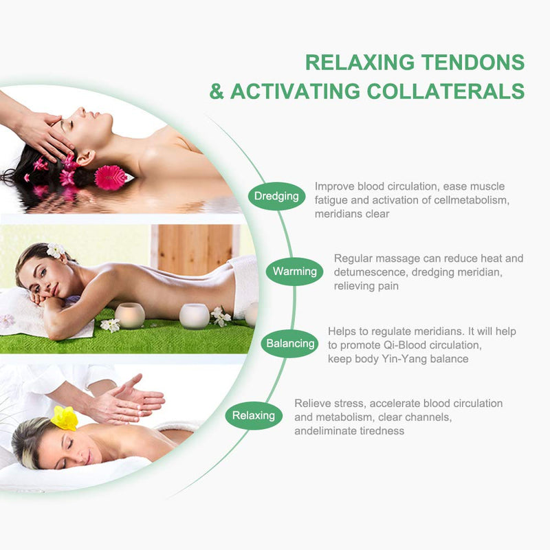 airogym Guasha Massage Tool，Natural Stone Gua Sha Board, 4PCS Guasha Stone Scraping Massage Sets for SPA Acupuncture Physical Therapy Muscle Knots Facial Caring Point Treatment Lymphatic Drainage Green - NewNest Australia