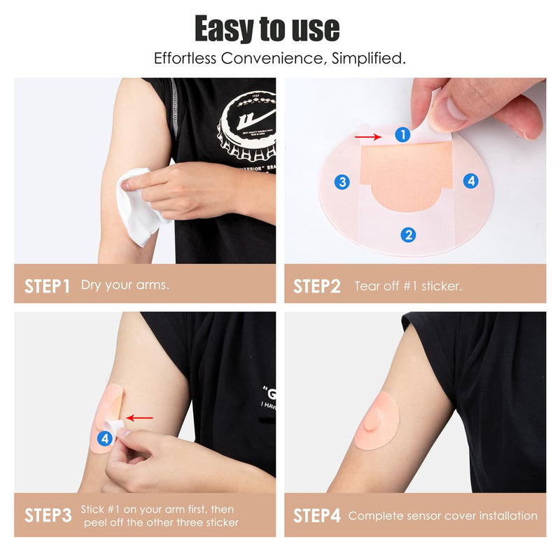 Freestyle Libre 3 Plasters, Pack Of 20 Libre 1, 2 & 3 Sensor Stickers, Waterproof And Durable Plasters For Freestyle Libre 1 & 2, Thin Film Easy To Use By Youshares (Pack Of 20, Brown) - NewNest Australia