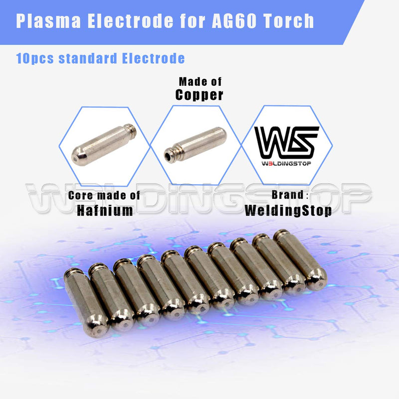 WeldingStop Plasma Consumables Kit for Primeweld CUT50 CUT50DP CT520 CT520DP Plasma Cutter AG-60 Torch (1.0mm .040'' Tip) - NewNest Australia