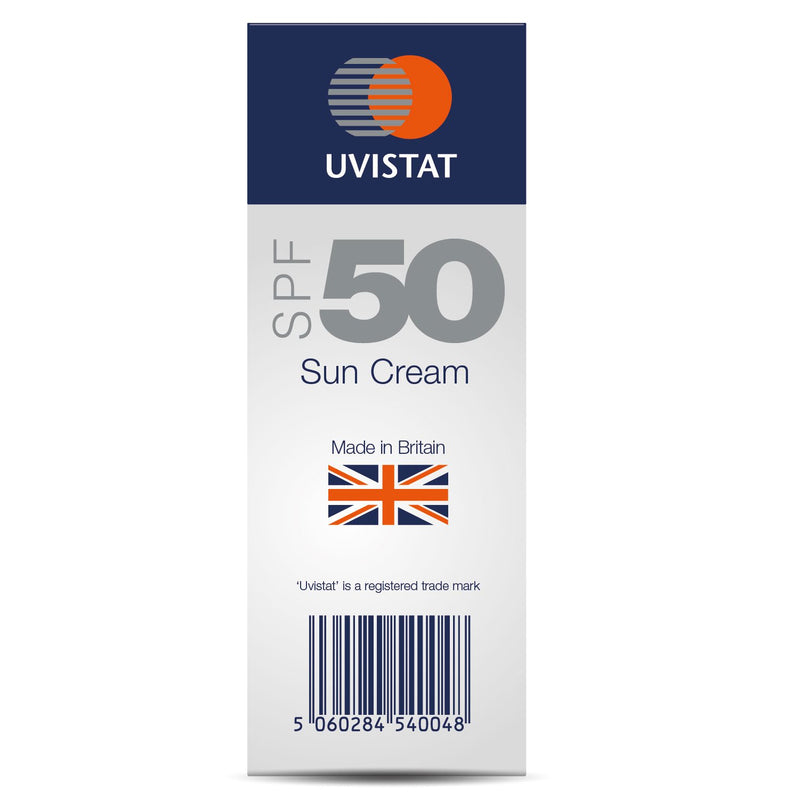 Uvistat Sun Cream | SPF50 | Moisturising, Sun Cream for Sensitive Skin | 125 ml 125 ml (Pack of 1) - NewNest Australia