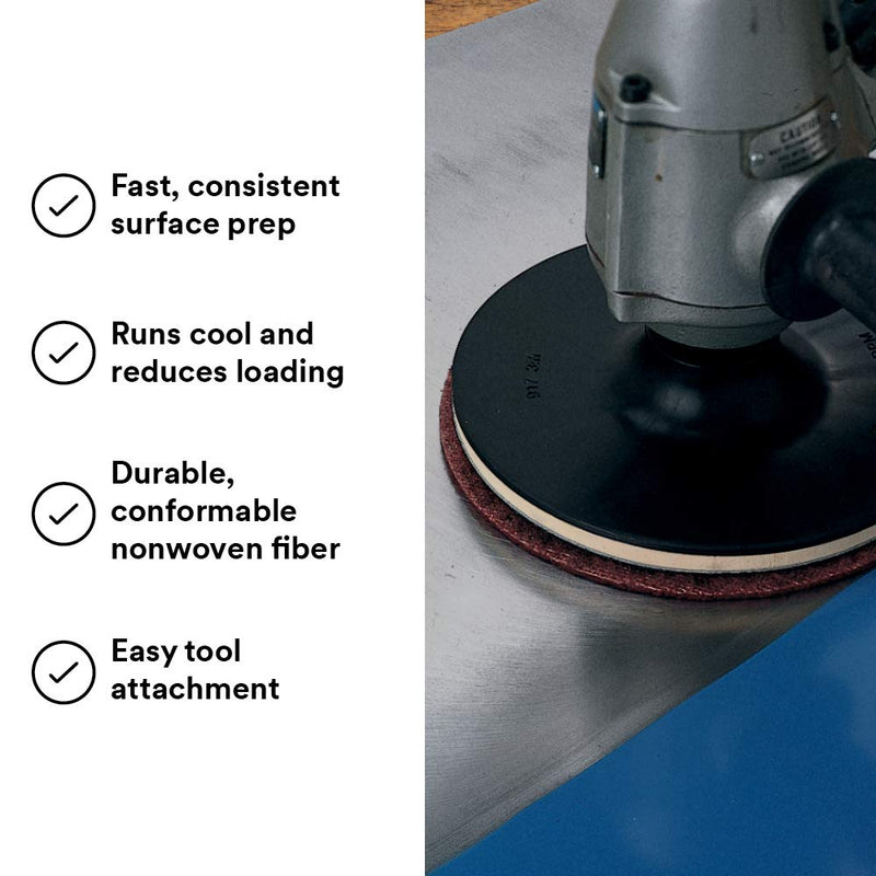 Scotch-Brite Surface Conditioning Disc for Sanding - Metal Surface Prep - Hook and Loop - Aluminum Oxide - Medium Grit - 4.5” diam. - Pack of 10 - NewNest Australia