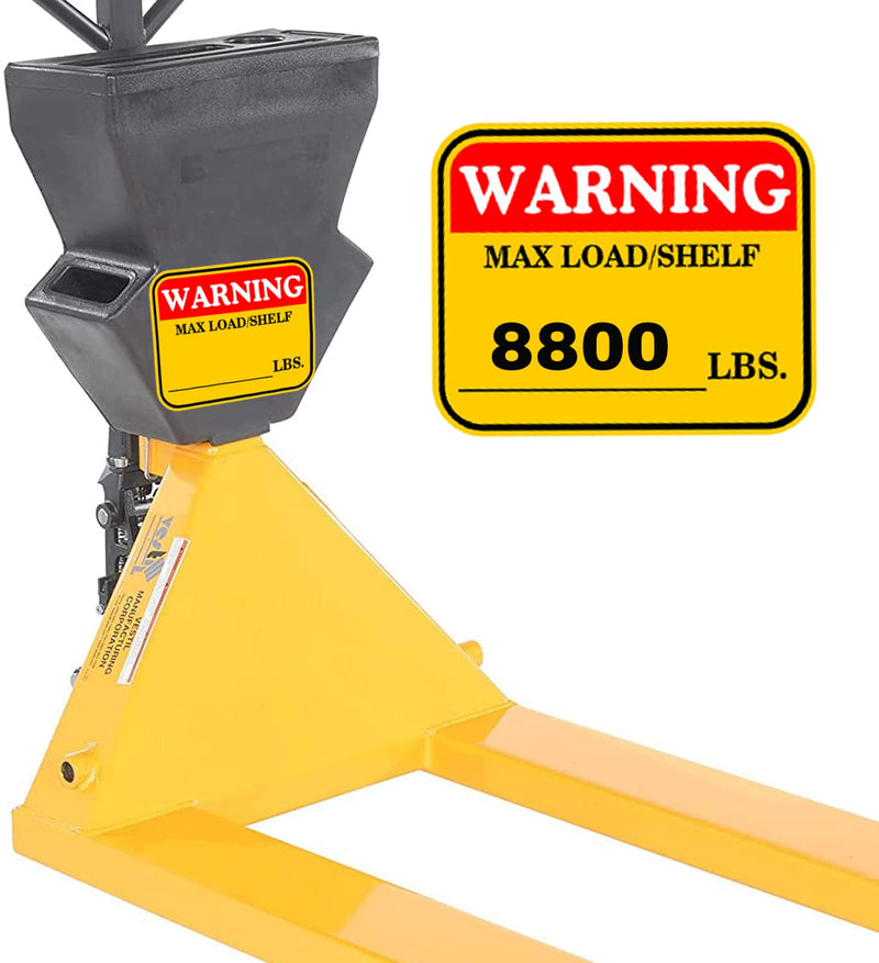 3×4 inch Caution MAX Load/Shelf LBS Sticker Bright Warning Pallet Rack Capacity Labels 60pcs Industrial Strength Cross Beam Safety Stickers for Warehouse Warehouse Pallet Racking,Forklift - NewNest Australia