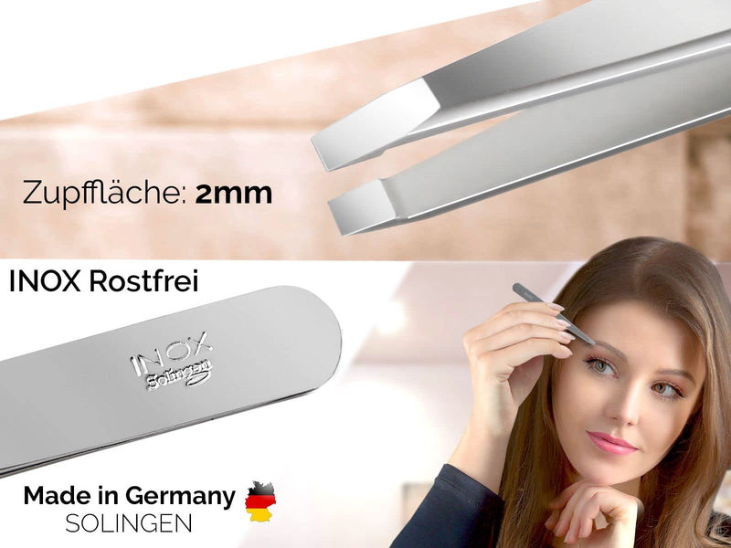 Solingen Professional Slicker Tweezers Set 3-Piece Pointed Straight Oblique Precise Hair Plucking Tweezers Made In Germany Solinger Eyebrow Tweezers Made Of Stainless Steel For Plucking Hair - NewNest Australia