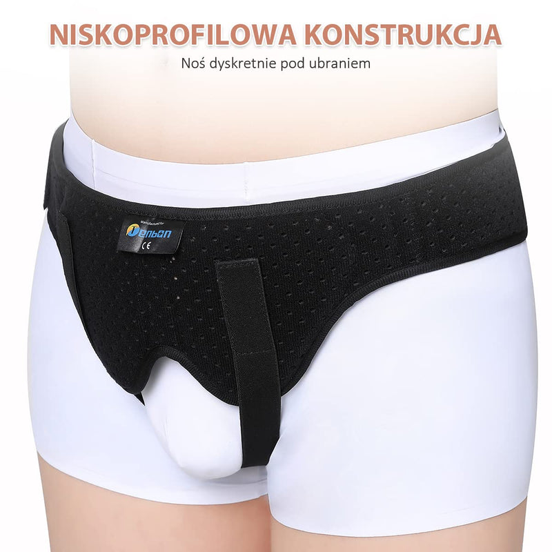 Tenbon Hernia Belt For Men Women Flexible Adjustable Hernia Belt Support Band Pain Relief Recovery Belt With 2 Removable Compression Pads Comfortable Material (Xl) - NewNest Australia