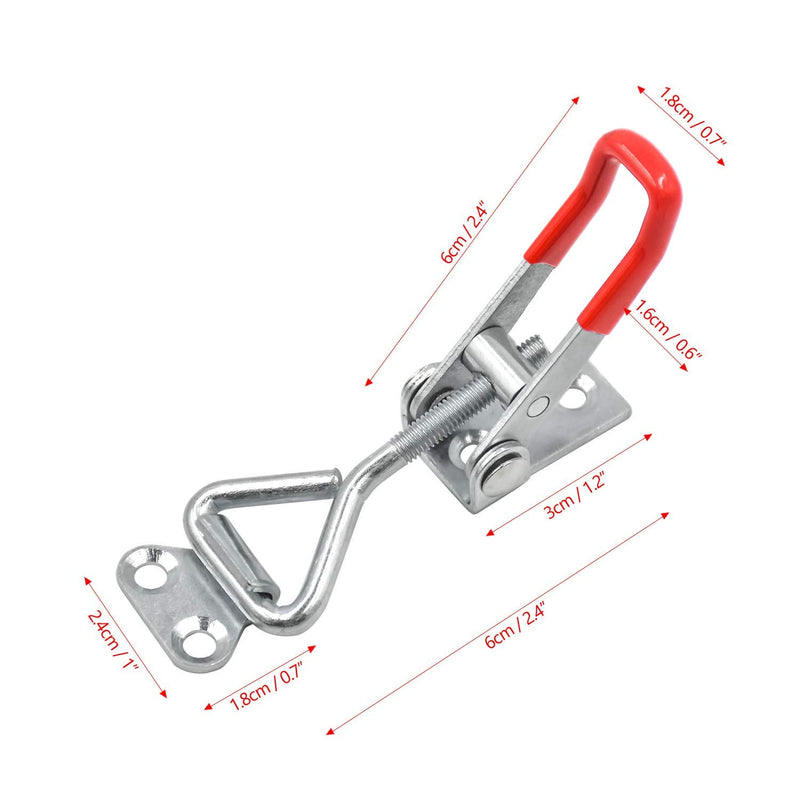 6 Pack Adjustable Toggle Latch Clamp 4001, 330 Lbs 150Kg Holding Capacity, 4001 Heavy Duty Quick Release Pull Latch Toggle Clamp - NewNest Australia