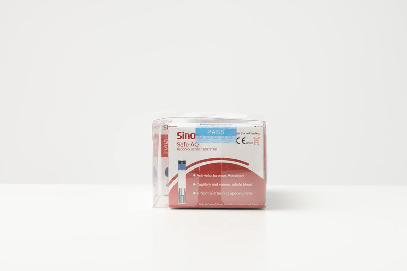 sinocare Blood Glucose Test Strips x100 & Lancing Devices x 100, Diabetic Strips Only for sinocare Safe AQ Smart Blood Glucose Monitor or Safe AQ Voice Blood Glucose Monitor Safe AQ Test Strips x 100 - NewNest Australia