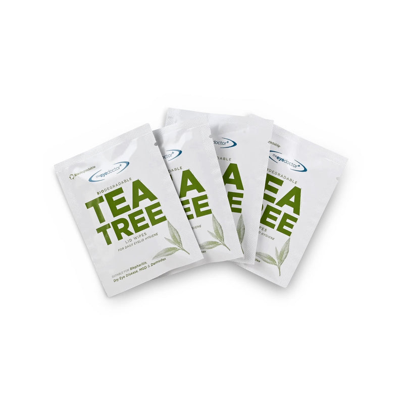 The Eye Doctor Tea Tree Oil Eye Cleaning Cloths - 80 Wipes For Single Use - Suitable For Sensitive Eyes, Dry Eyes, Blepharitis, Mgd & Demodex - Environmentally Friendly, Biodegradable - NewNest Australia