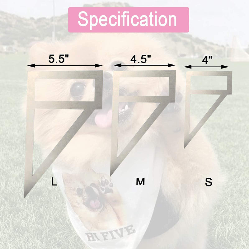 PIAOLGYI 3 Pcs M/S/L Reversible Dog Bandana Sewing Template Set DIY Craft Dog Bib Pattern for Small/Medium/Lager Size Dogs,Dog Scarf Sewing Quilting Stencil Triangle - NewNest Australia