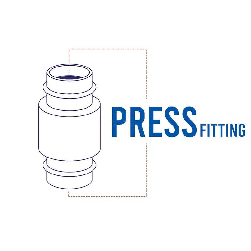 Midline Valve 372S256 Inline Spring Loaded Check Valve, Backflow Prevention Lead Free, 3/4 in. Press Connections, Cast Brass Single Pack 3/4 in. - NewNest Australia