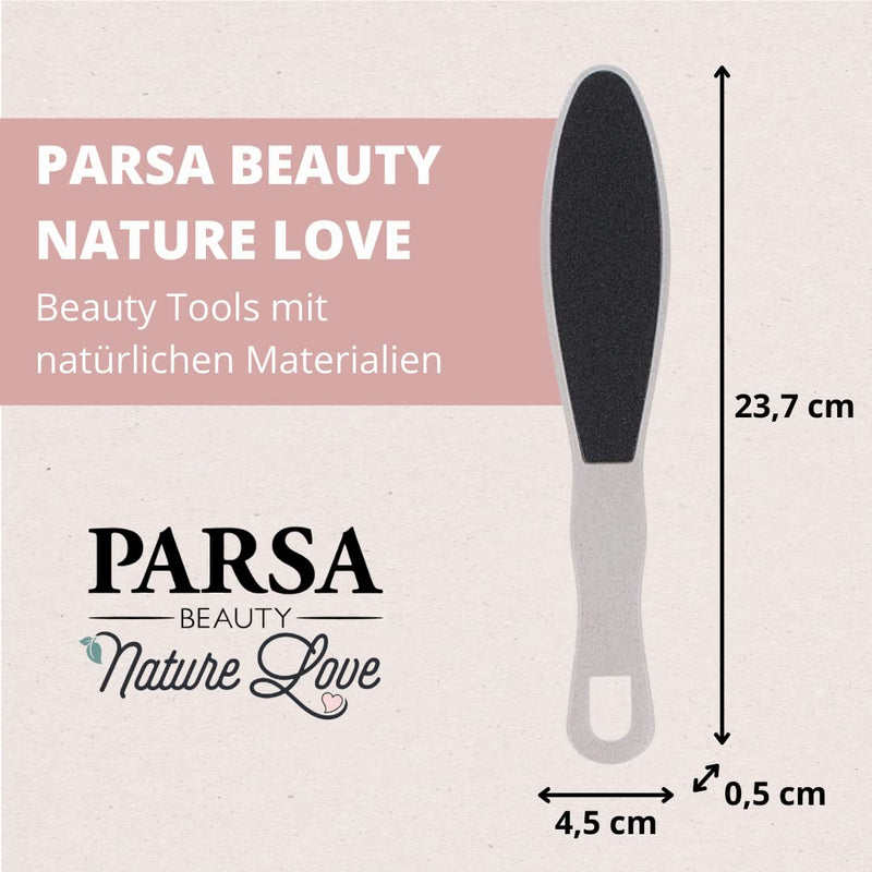 Parsa Beauty Nature Love 50% Wheat Straw Foot File (Pack Of 1) - Gentle Foot Files For Callus Removal - Sustainable, Double-Sided Foot File For Soft Feet And Pedicure - NewNest Australia