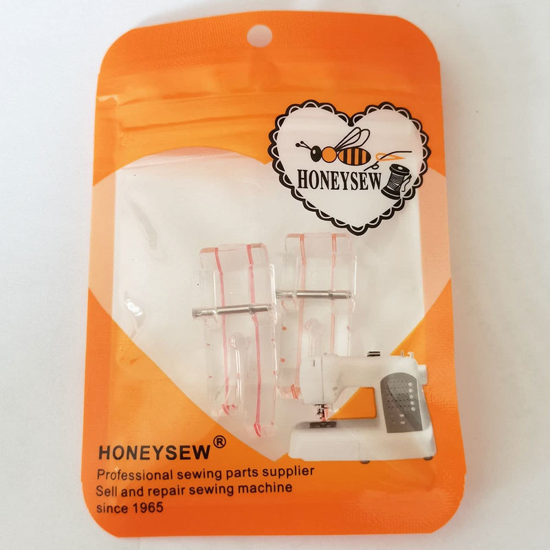 HONEYSEW 2pcs Clear Presser Foot 1/4" (Quarter Inch) Sewing Machine Presser Foot Quilting - Low Shank Snap-On 2pcs 1/4" Quarter Inch Foot - NewNest Australia