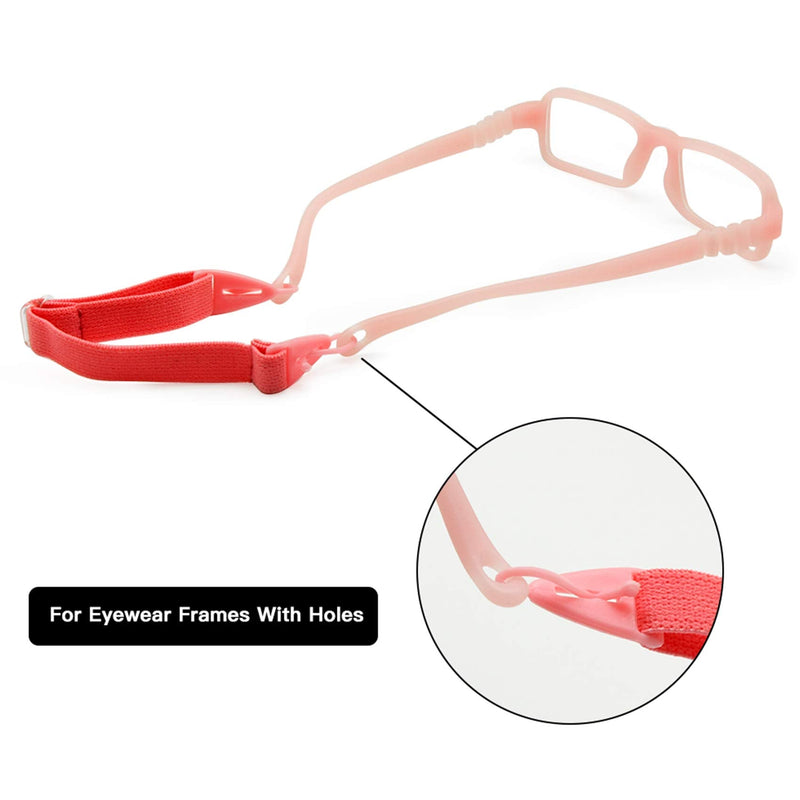 EnzoDate Children's Glasses Strap, Children's Glasses Cord, Sports Eyewear Head Band Retainer (5 pieces per package) Purple - NewNest Australia