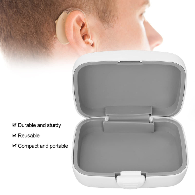 Hearing Aid Cases, Portable Hearing Aids Hard Protection Hard Storage Box Organizer Hearing Aid Protective Cover Hearing Aid Accessories Hearing Aid Storage Box White - NewNest Australia