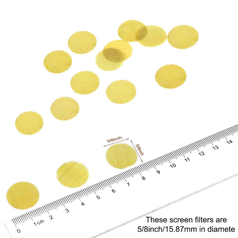 200 Pieces Pipe Screens Brass Screens, Premium 5/8 Inch Pipe Screens with Box by Nesohyy 0.63 Inch (Pack of 200) - NewNest Australia