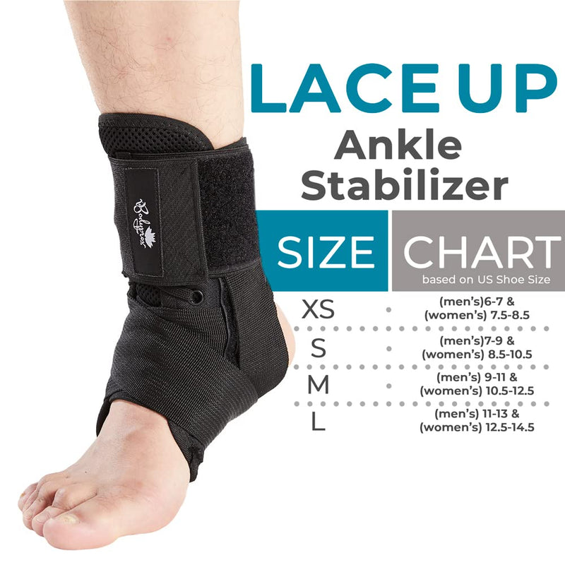 Ankle Brace for Women and Men (Small), Lace Up Ankle Support Brace Stabilizer For Sprained Ankle Small (Pack of 1) - NewNest Australia