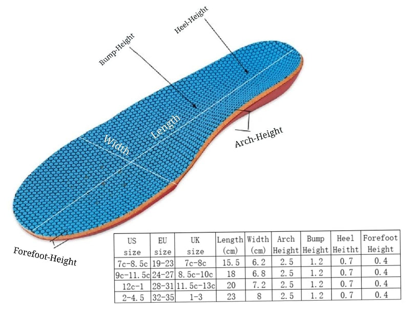 Orthopedic Insole For Children Flat Feet, Baker Knee Overpronation Foot Pain Plantar Fasciitis Inward Falling Ankle Correct Comfort Dampens Shocks, Relieves Tired Feet 28-31 - NewNest Australia