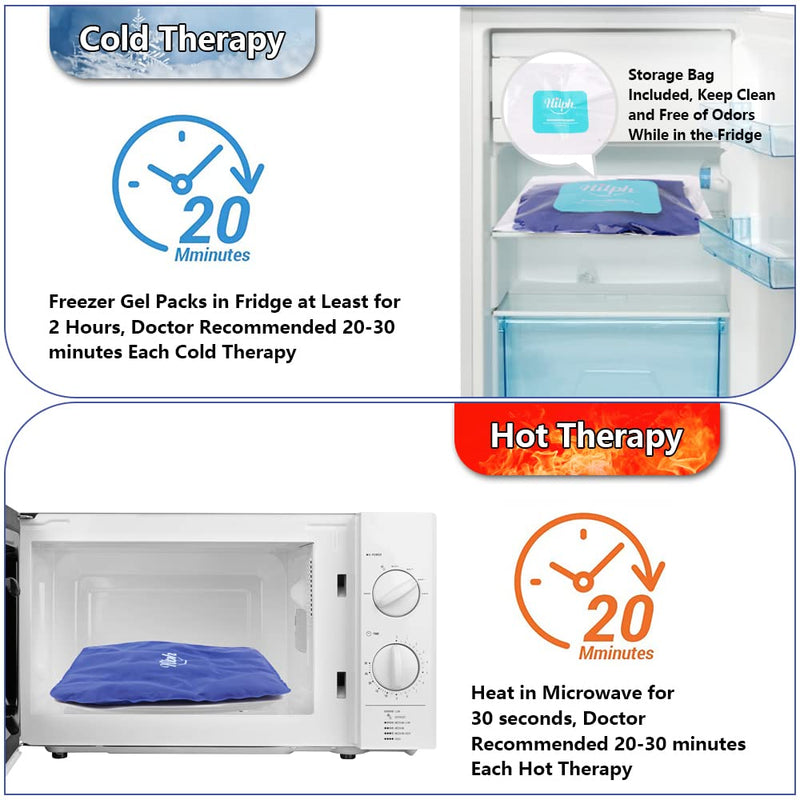 Hilph®Shoulder Ice Pack Rotator Cuff Cold Therapy for Shoulder Injuries, Reusable Shouder Cold Pack Wrap for Swelling, Bursitis, Frozen Shoulder, AC Joint Pain, Fit Left & Right Shoulder - NewNest Australia