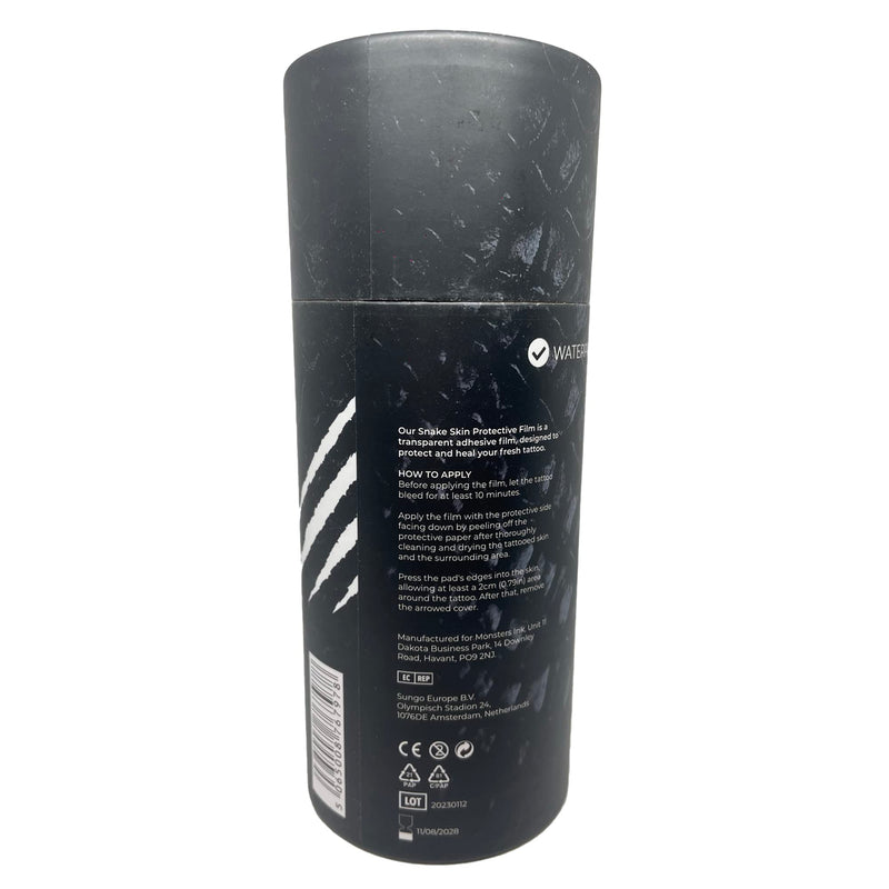 Monsters Ink Second Skin Tattoo Cover & Waterproof Dressings for Wounds 10m x 15cm Tattoo Aftercare Bandage Skin Wrap Roll Great for Tattoo Healing - NewNest Australia