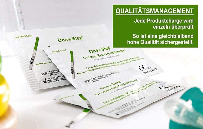 50 x One+Step ovulation test sensitivity 40 miu/ml for women with high hormone levels - detection of fertile days - NewNest Australia