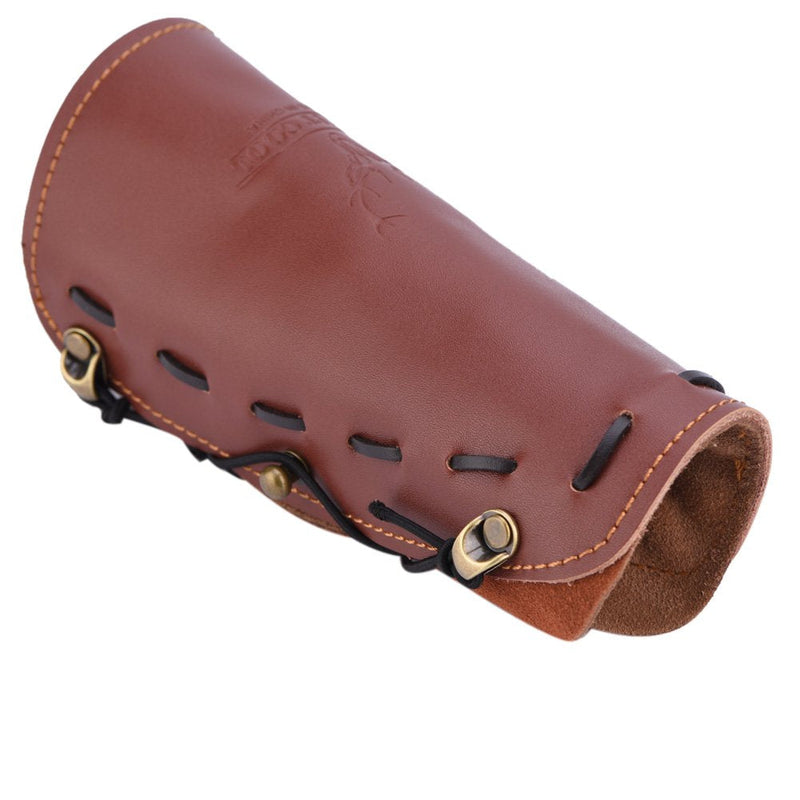 Dilwe Arm Guard, Shooting Archery Arrow Leather Arm Guard Protection Safe Strap Armband for Hunting Shooting Bow - NewNest Australia