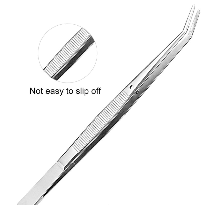 Rpanle Tweezers, Professional Stainless Steel Tweezers, Slanted Tweezers, Pointed Tweezers, Precision Tweezers For Plucking Eyebrows, Beard Hair Or Small Hair For Men And Women, 15.5 Cm - NewNest Australia