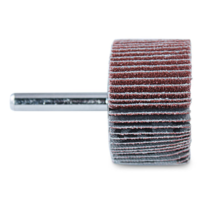 BHA Aluminum Oxide Shank Mounted Flap Wheels, 1-1/2” x 1” x 1/4”, 60 Grit - 5 Pack - NewNest Australia
