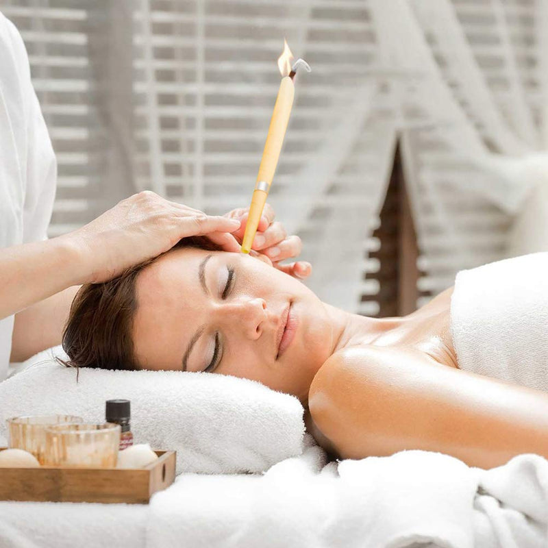 Ear Candles For Ear Wax Removal, Colorful Natural Beeswax Fragrance, Organic Plant Material, Hollow Cone Candles With Discs For Ear Protection, Relaxation And Cleaning, 12 Items - NewNest Australia