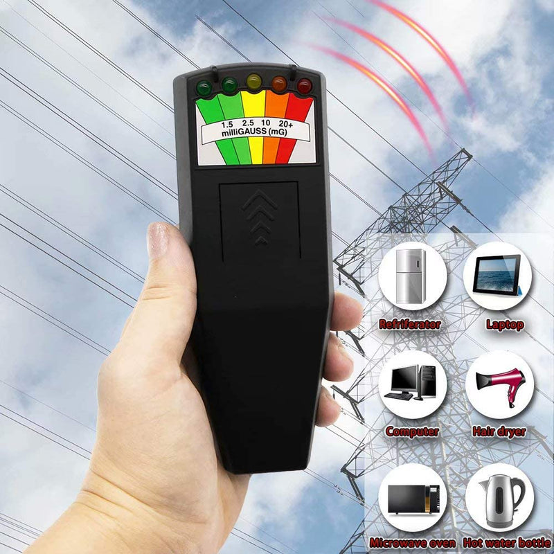 Paddsun LED EMF Meter Magnetic Field Detector Ghost Hunting Paranormal Equipment Tool Tester Portable Counter - NewNest Australia