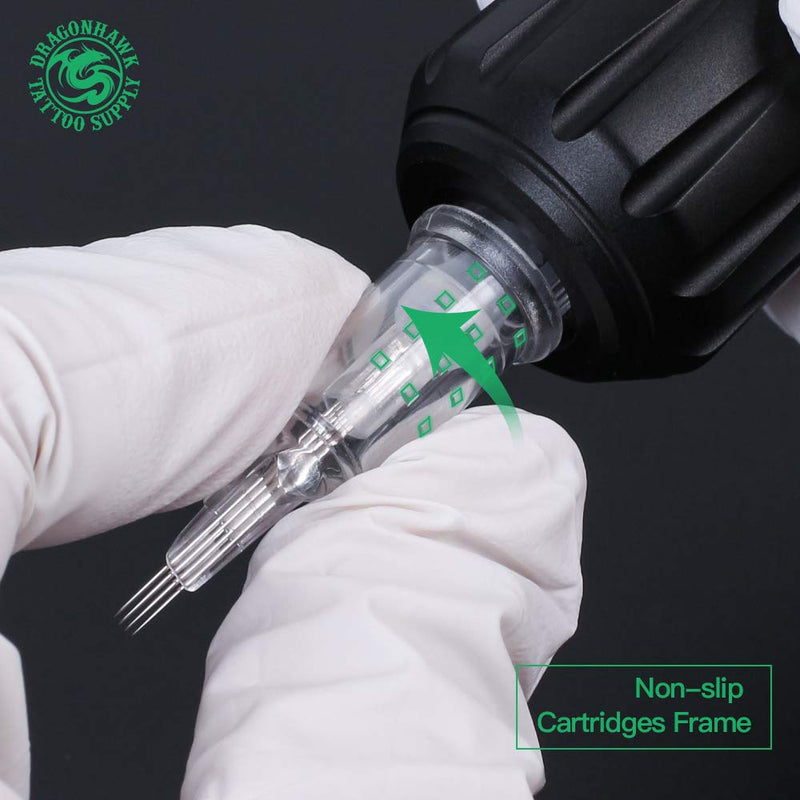 Dragonhawk Extreme Tattoo 20Pcs Cartridges Disposable Needles Standard 1201 Round Liner (1RL) 1RL - NewNest Australia