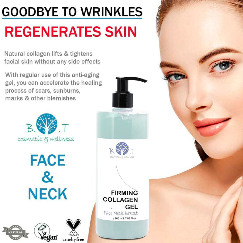 Bio-Active Collagen Gel Expert Formula All In One - Anti Aging Skincare For Men & Women. Lifting Elastin Gel. Acne. Skin Booster. Anti Stretch Marks. Natural Beauty Treatment For Face & Body - 200 Ml - NewNest Australia