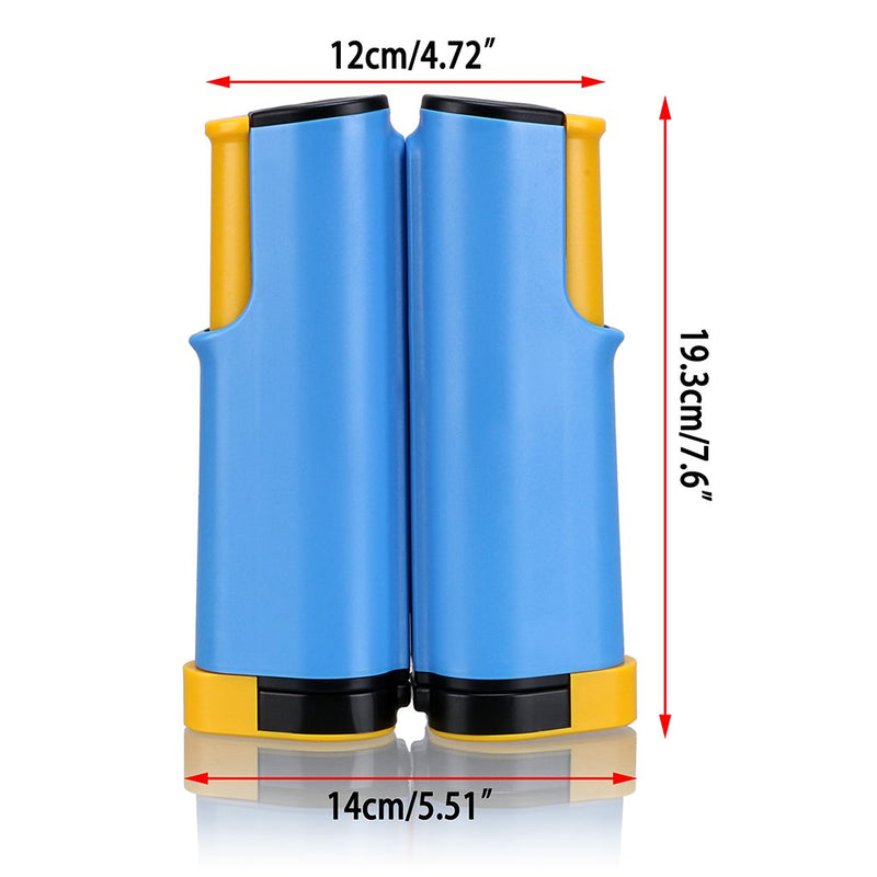 Hipiwe Retractable Table Tennis Net Replacement, Ping Pong Net and Post with PVC Storage Bag, 6 Feet(1.8M, Fits Tables Up to 2.0 inch 5.0 cm Blue - NewNest Australia